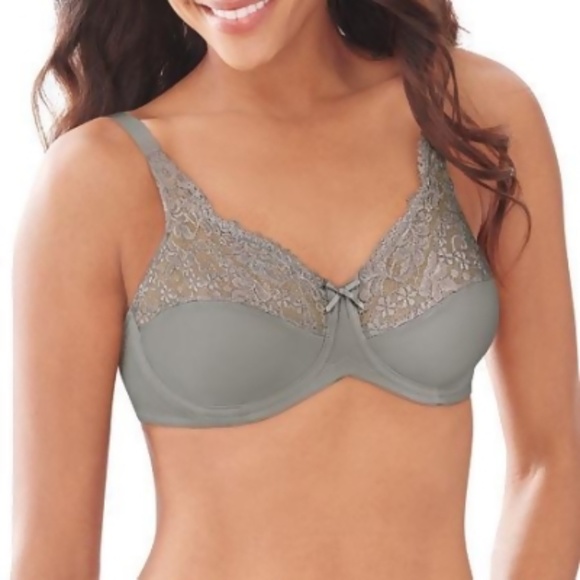 NWT Lilyette by Bali Minimizer Underwire Bra Style 428 Grey 36G - Picture 3 of 9
